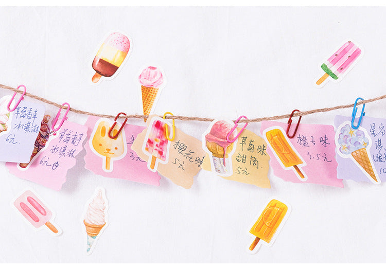 Rainbow Ice Cream Planner Stickers