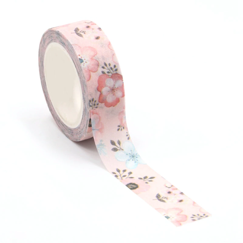 Spring Pink Floral Washi Tape