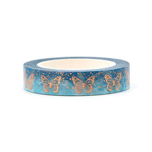 Load image into Gallery viewer, Gold Foiled Butterflies Washi Tape
