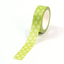 Load image into Gallery viewer, Daisies Green Washi Tape
