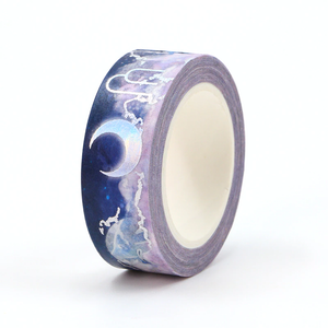 Moon and Dreams Silver Foiled Washi Tape