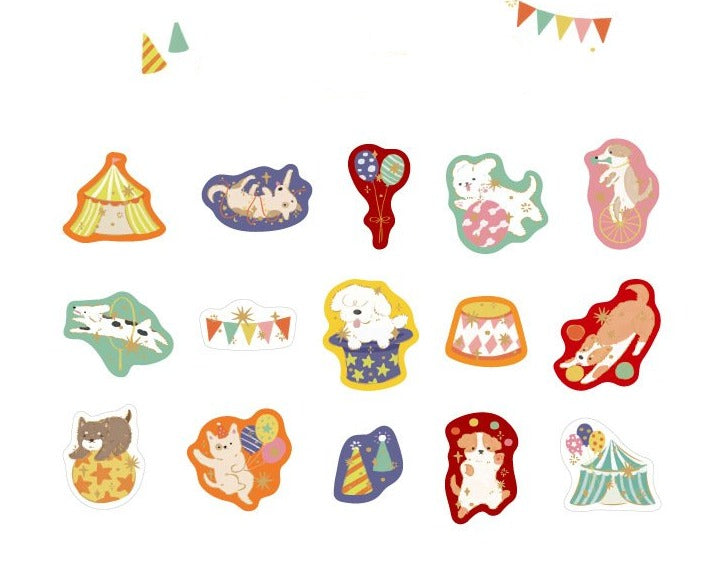 Forest Animals Flake Seals