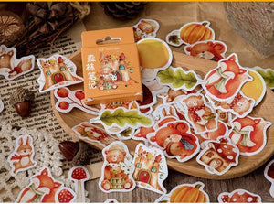 Fall Squirrels Sticker Box