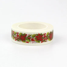 Load image into Gallery viewer, Christmas Poinsettia Washi Sample
