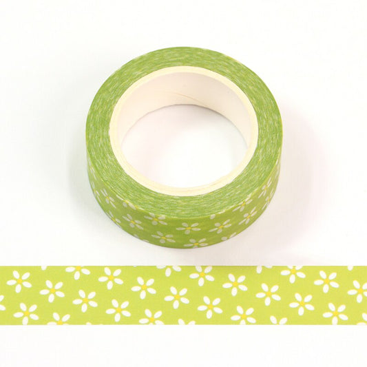 Daisies Green Washi Tape