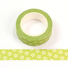 Load image into Gallery viewer, Daisies Green Washi Sampe
