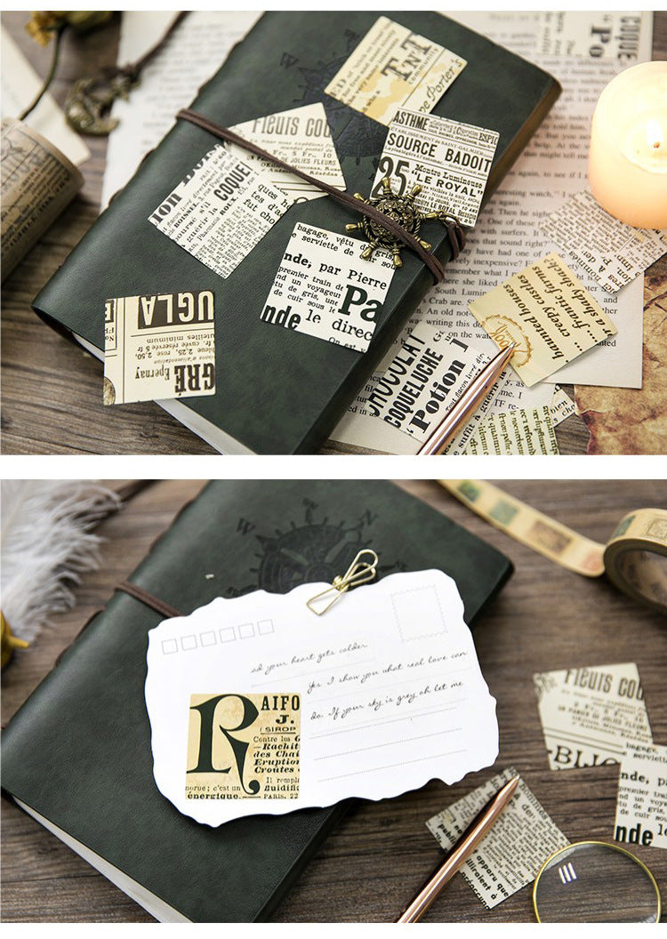 Vintage Newspaper Planner Stickers