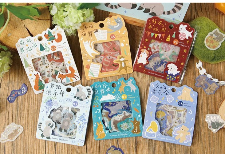 Forest Animals Flake Seals
