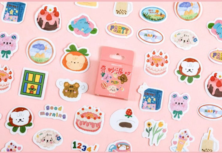 Cute Party Planner Stickers