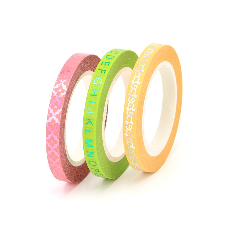 Alphabets Foiled Slim Washi Tape Set