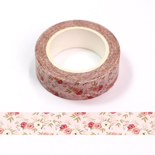 Cute Spring Pink Flowers Washi Tape