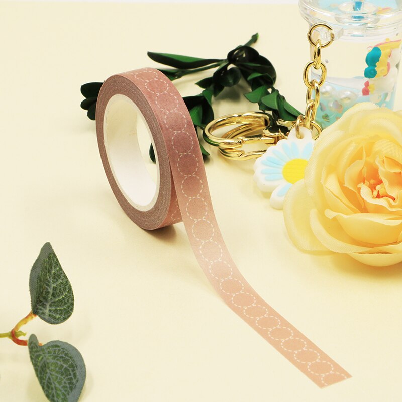 Dotted Circles Beige Washi Tape