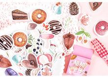 Load image into Gallery viewer, Donuts and Leaves Sticker Box
