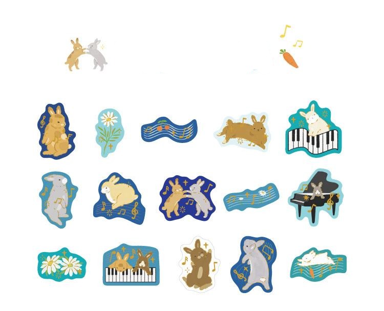 Forest Animals Flake Seals