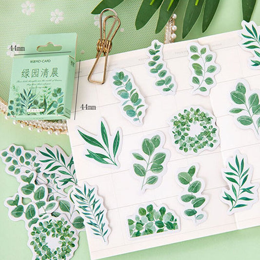 Green Leaves Planner Stickers