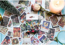 Load image into Gallery viewer, Retro Christmas Stamps Sticker Box
