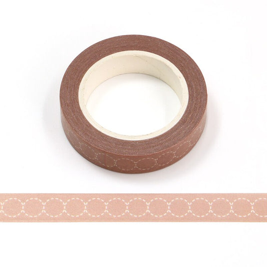 Dotted Circles Beige Washi Tape
