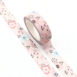Spring Pink Floral Washi Tape