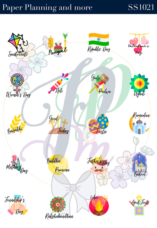 Holidays Sticker Sheet Set