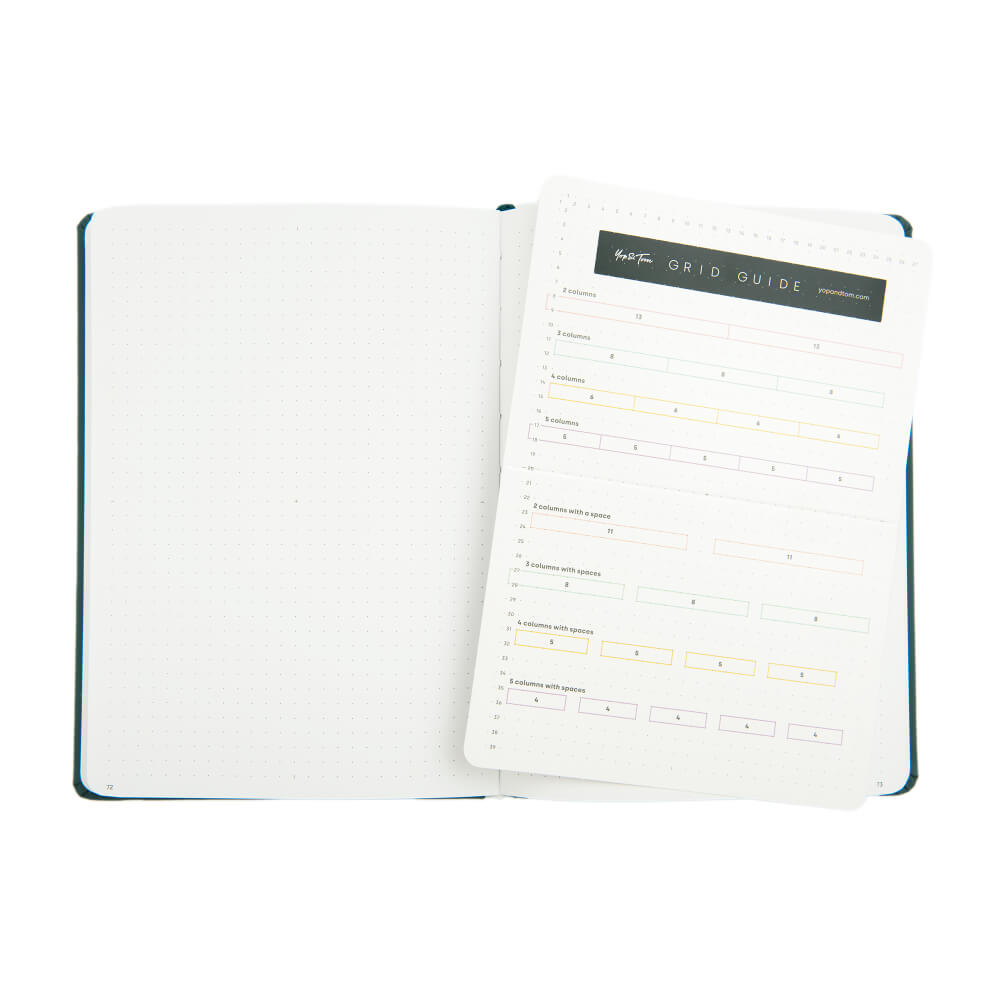 Yop & Tom A5 DOT GRID JOURNAL - HUMMINGBIRD - DEEP OCEAN
