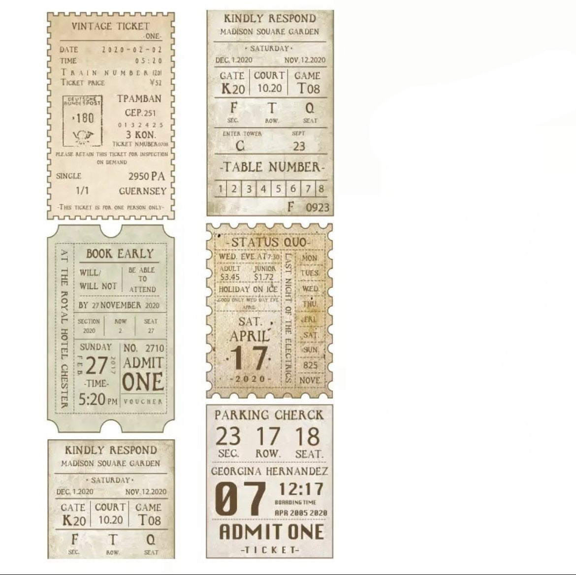 Vintage Series Washi Tape
