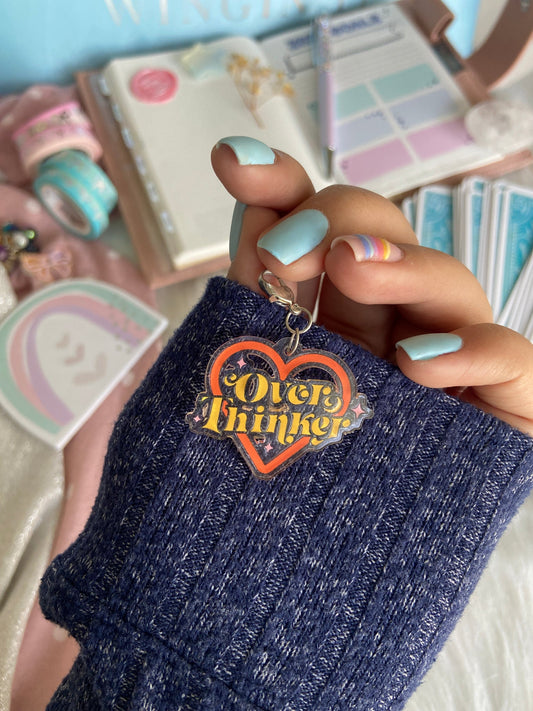 Overthinker Acrylic Charm