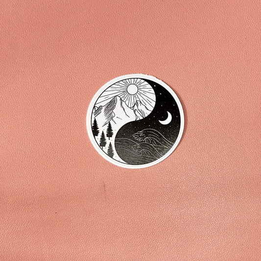 Yin Yang Die Cut Sticker