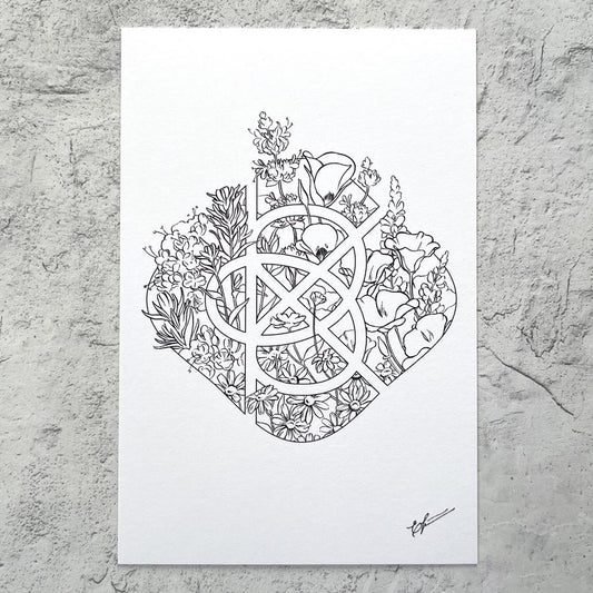 BK Postcard // Among the Flowers