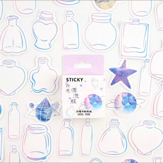 Purple Bottle Planner Stickers