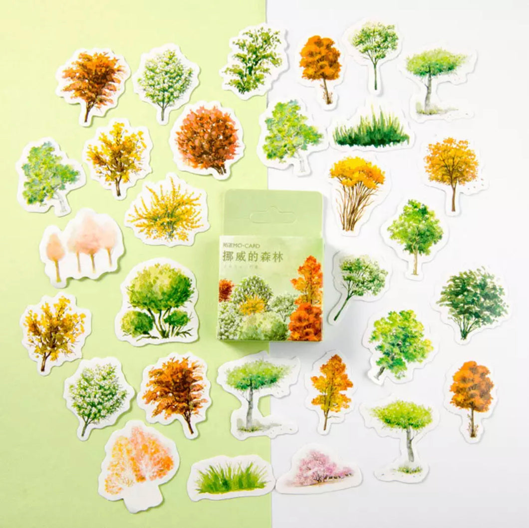 Autumn Trees Planner Stickers