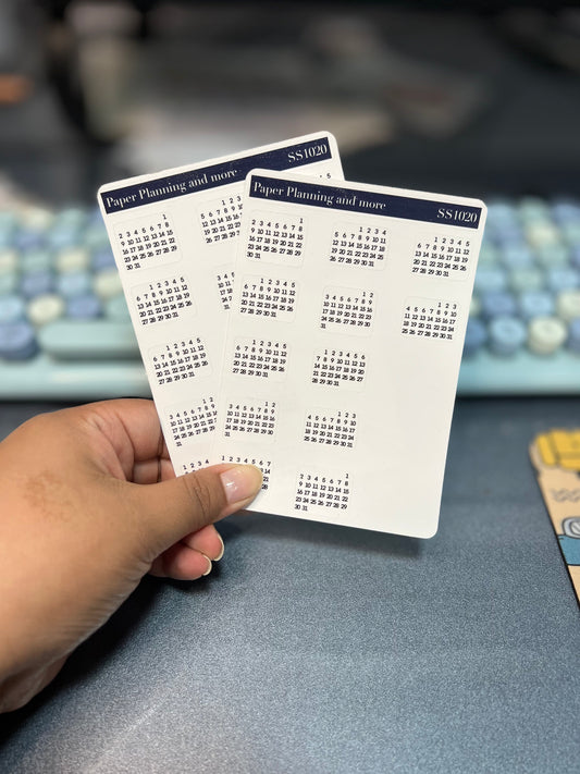 2023 Calendar Sticker Sheet