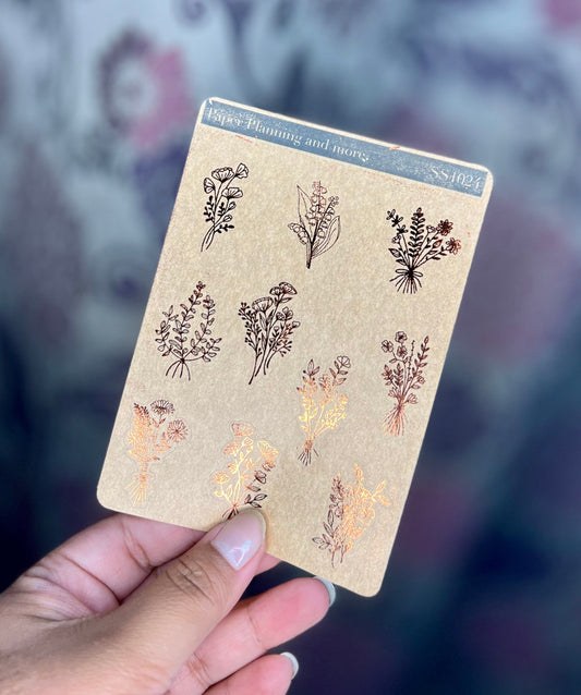 Wildflower Bouquets Sticker Sheet