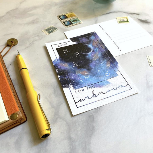 BK Postcard // Leave Space for the Unknown // Frame