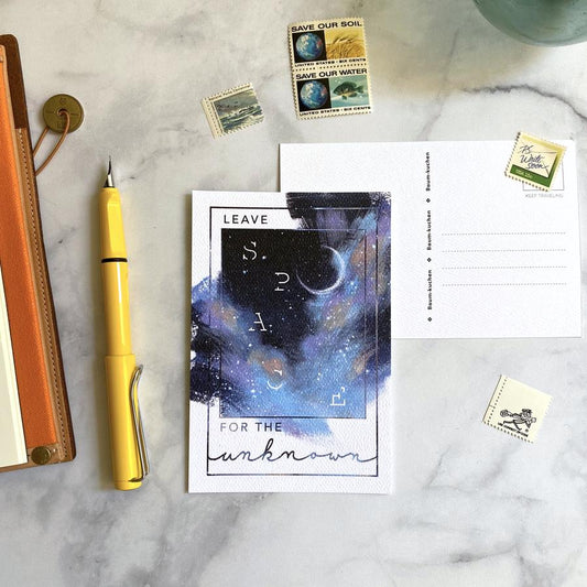 BK Postcard // Leave Space for the Unknown // Frame