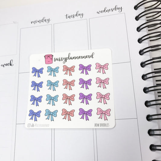 Bows doodle Stickers
