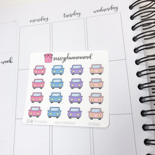 Car Doodle Stickers
