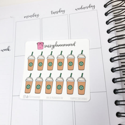 Frappuccino (Starbucks) Doodle Stickers