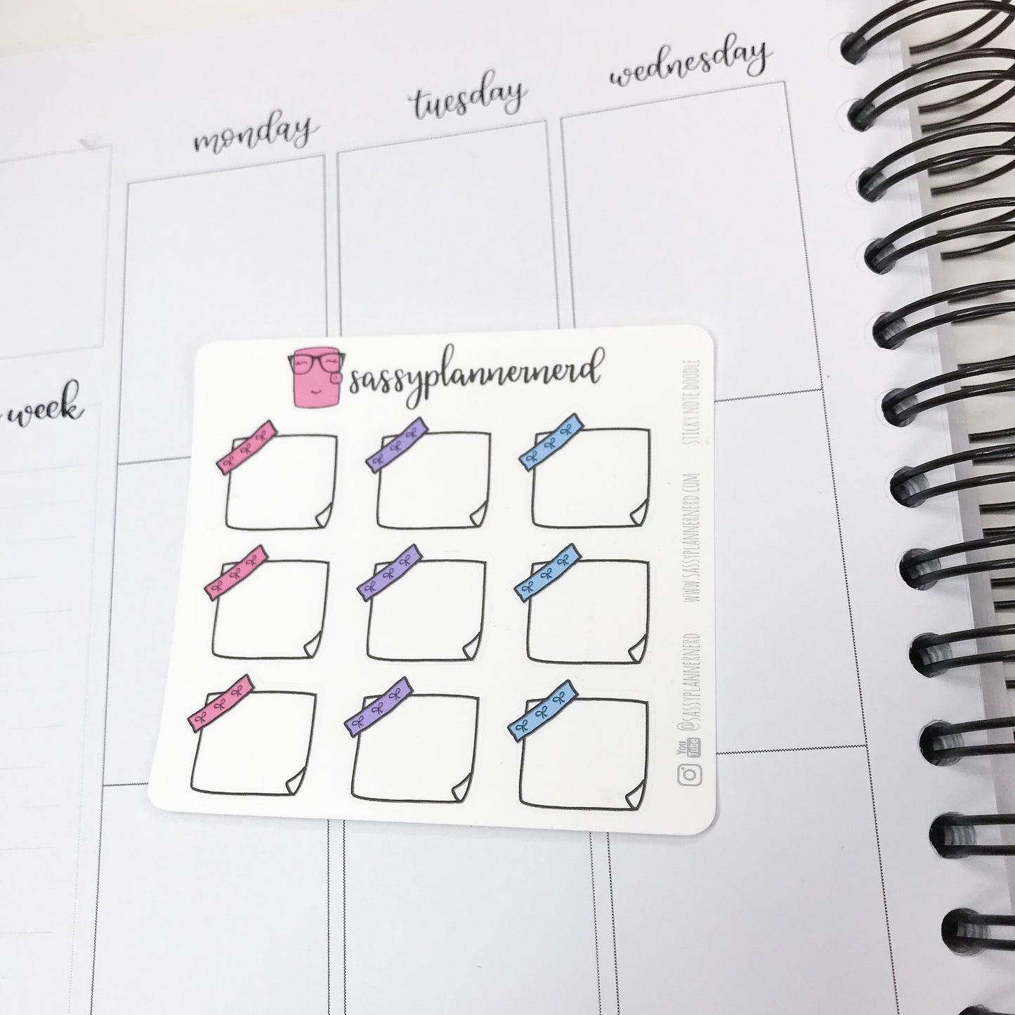 Sticky Note Doodle Stickers