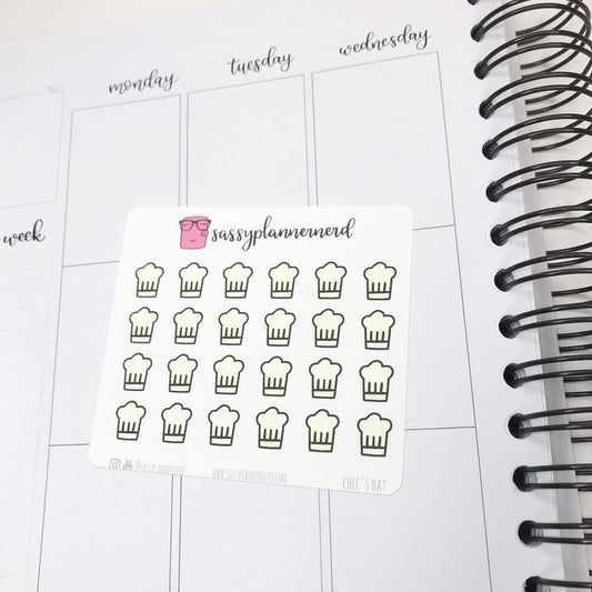 Chef's Hat Doodle Stickers
