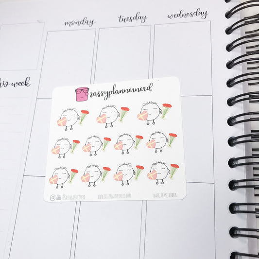 Date Time Bubba Stickers