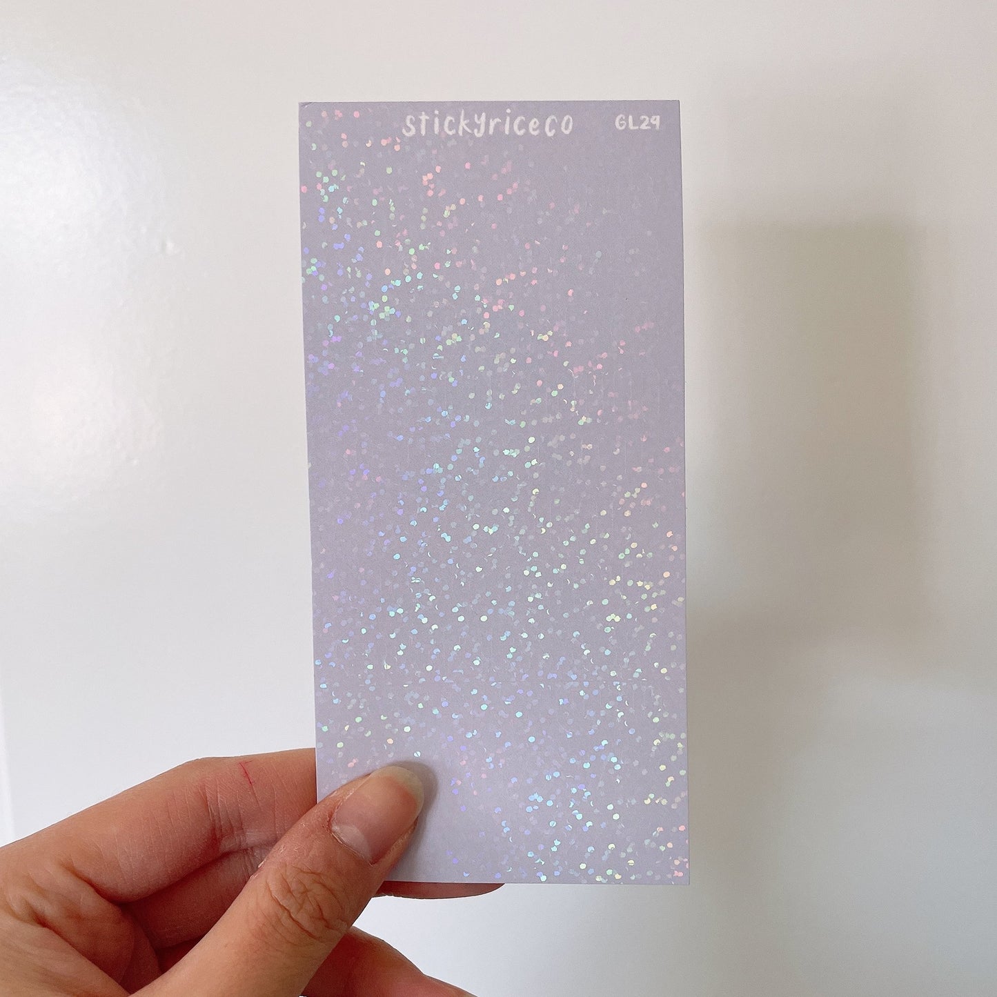 Pastel Alphabet Holographic Glitter Vinyl Stickers
