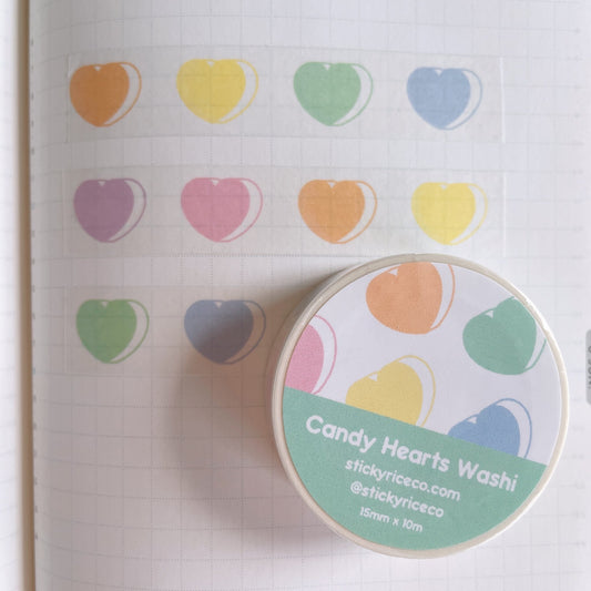 Candy Hearts Washi Tape
