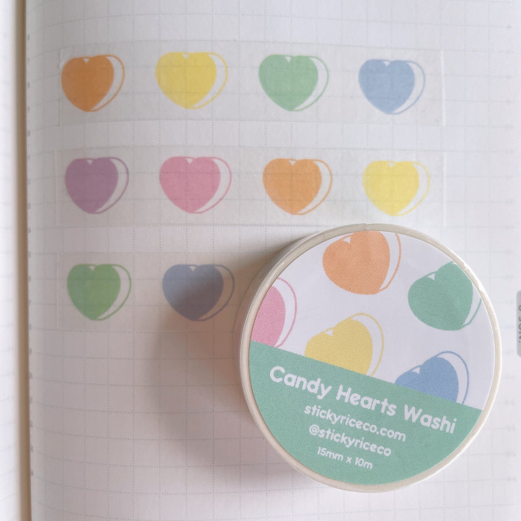 Candy Hearts Washi Tape