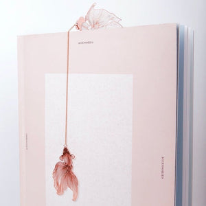 Koi Fish 18K Gold Plated Bookmark