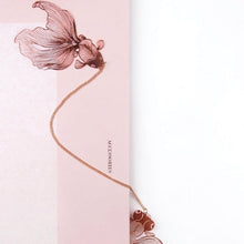 Load image into Gallery viewer, Koi Fish 18K Gold Plated Bookmark
