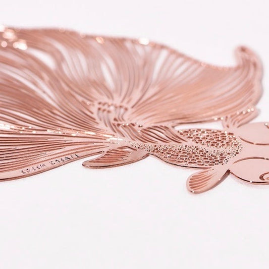 Koi Fish 18K Gold Plated Bookmark