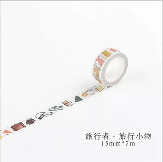 Travel Luggage Washi Tape