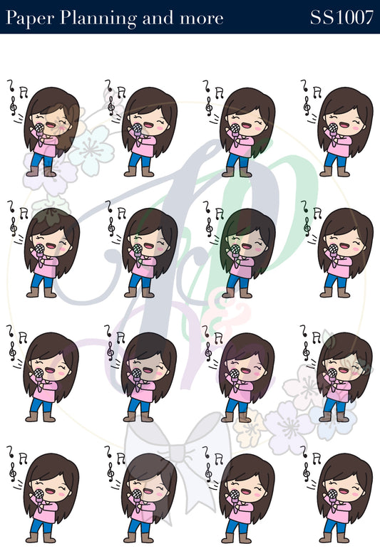 Karaoke Night Sticker Sheet