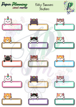 Load image into Gallery viewer, Kitty Banners Sticker Sheet
