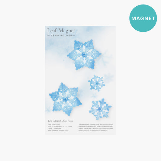 Appree Leaf Magnet - Snow Flower